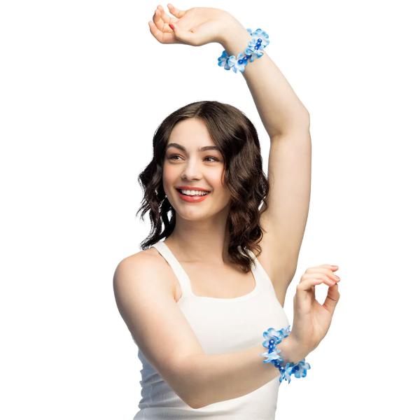 Hawaii Blomarmband med Pärlor 2-pack