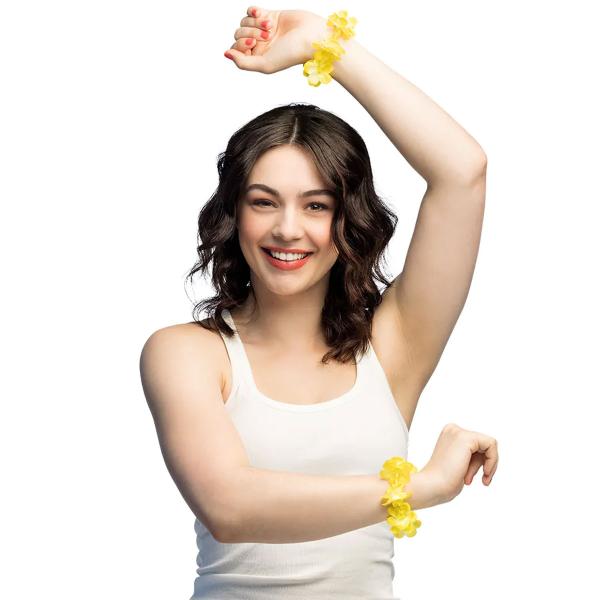 Hawaii Blomarmband med Pärlor 2-pack