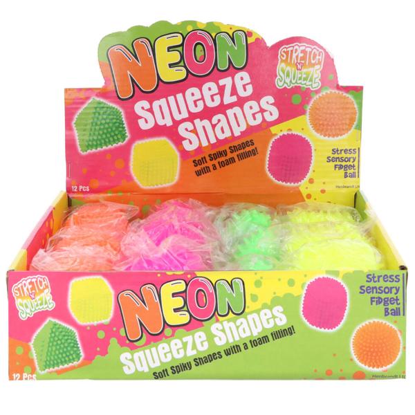 Neon Klämleksak med Nitar 7 cm