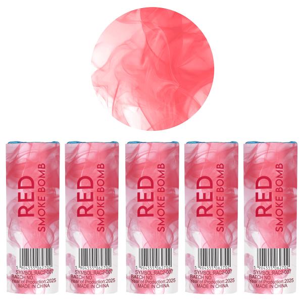 Rökbomb Röd 11,5 cm 5-pack