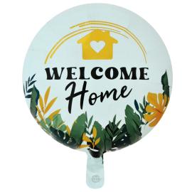 Rund Folieballong Welcome Home 46 cm