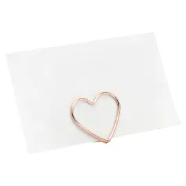 Placeringskorthållare Hjärtan Roséguld