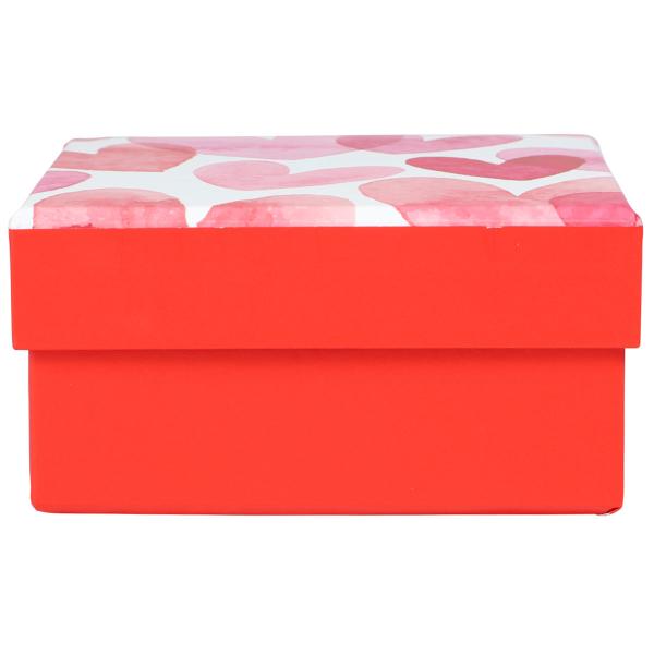 Presentask Hjärtan 10x10x5 cm