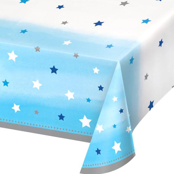 Plastduk One Little Star Ljusblå