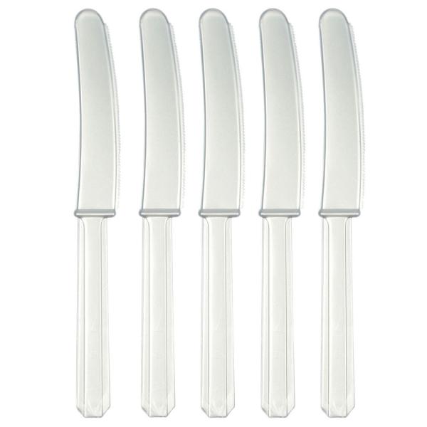 Plastknivar Matt Silver