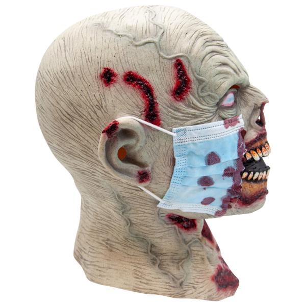 Zombiemask med Trasigt Munskydd