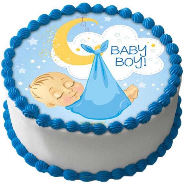 Babyshower Pojke Tårtbild A