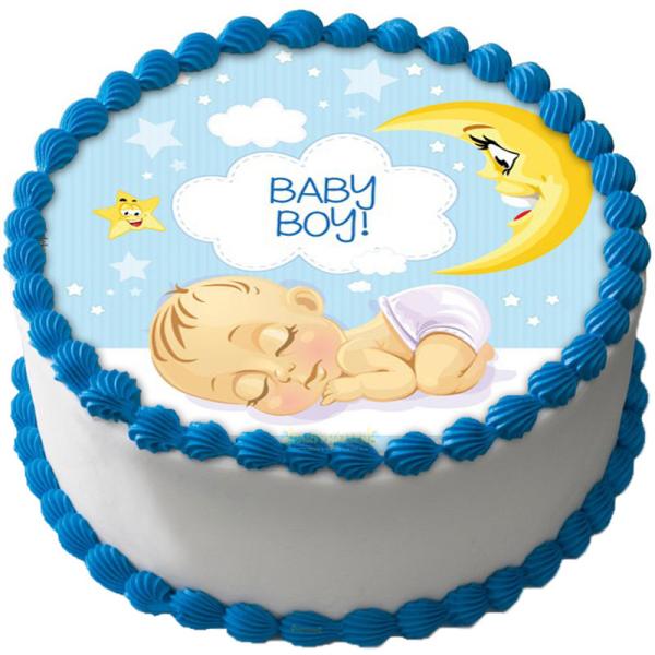 Babyshower Pojke Tårtbild B