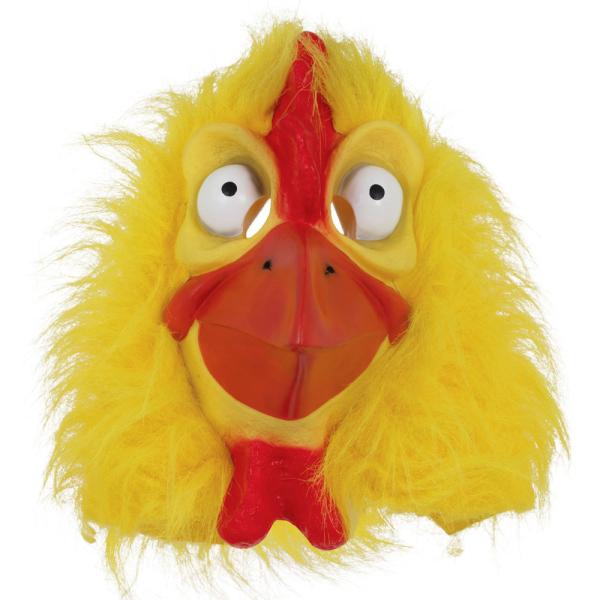 Kycklingmask med Fuskpäls