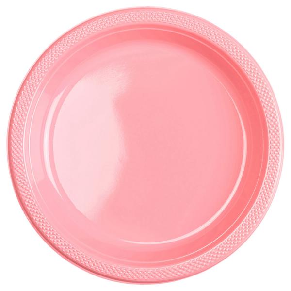 Plasttallrikar Ljusrosa