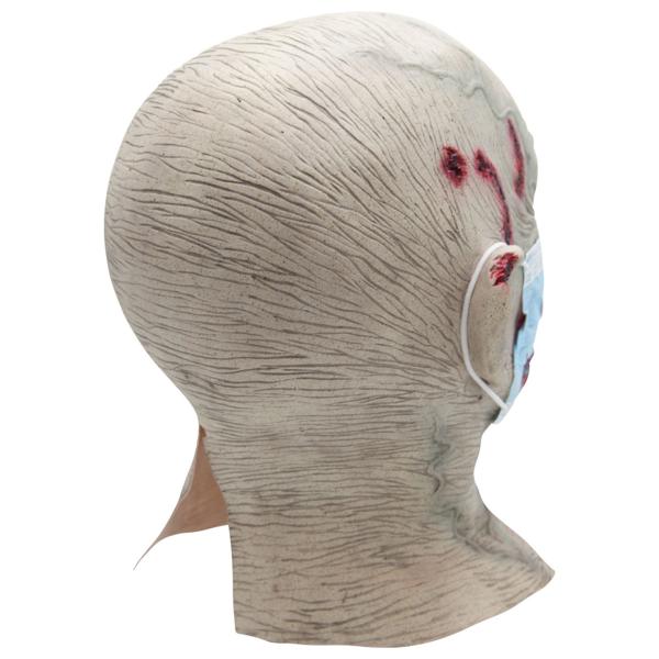 Zombiemask med Trasigt Munskydd