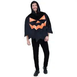 Svart Poncho Halloweenpumpa
