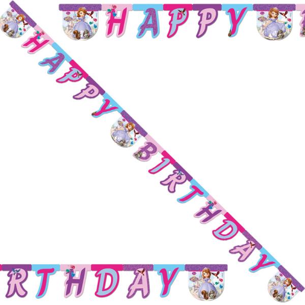 Sofia Den Första Happy Birthday Girlang