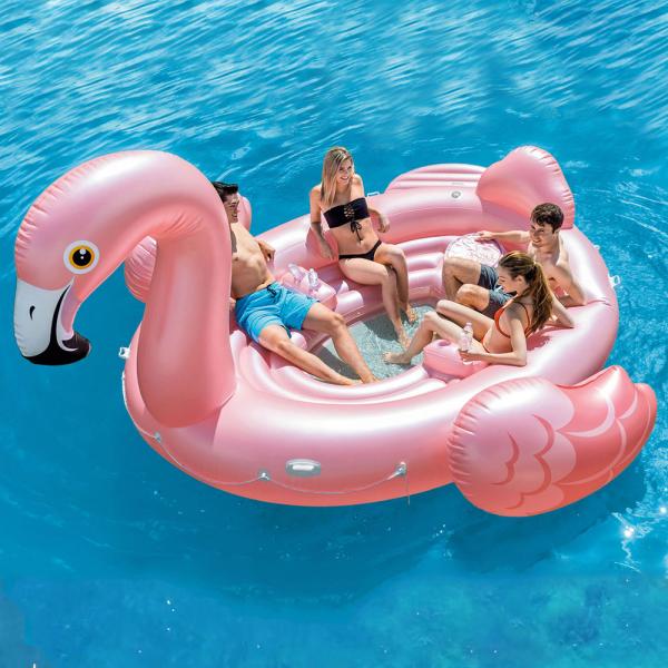 Gigantisk Badmadrass Flamingo