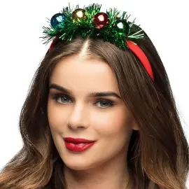 Juldiadem med Julgranskulor