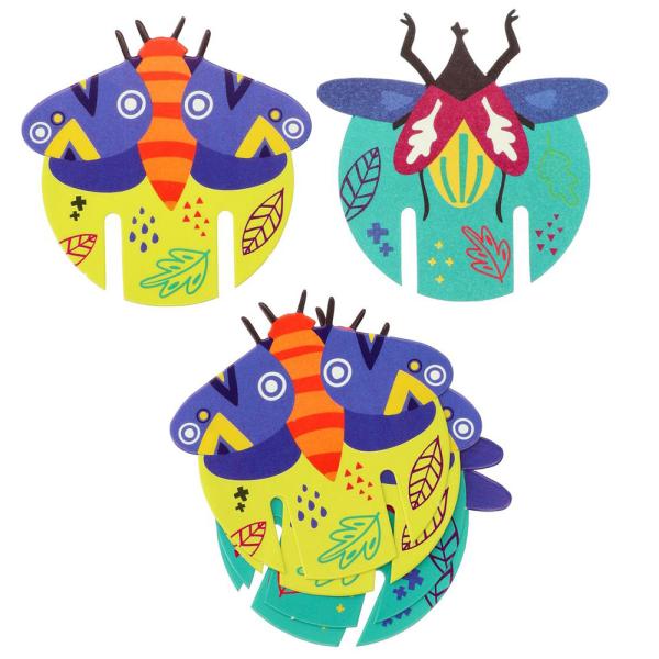Glasmarkörer insekter 6-pack
