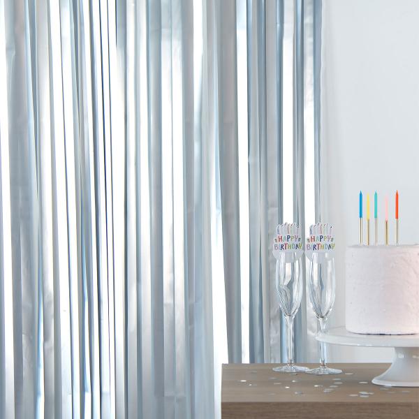 Party Draperi Matt Silver 200x100 cm