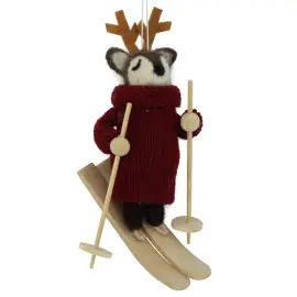 Julgranshänge Ren Röd