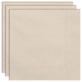 Pappersservetter Beige 20-pack
