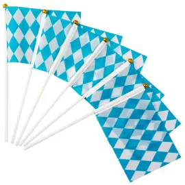 Oktoberfest Handflaggor Bayersk 6-pack