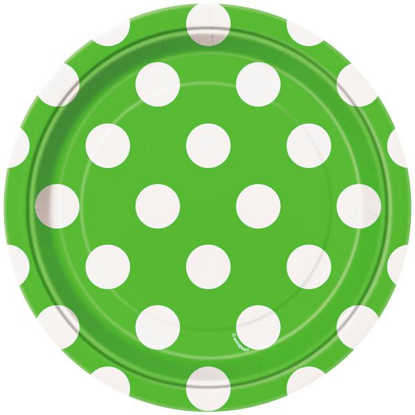 Polka Dot Gröna Assietter