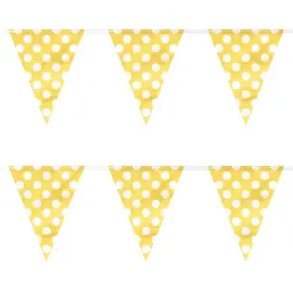 Polka Dot Gul Vimpelgirlang
