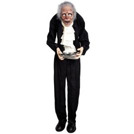 Animerad Kuslig Gammal Butler 153 cm