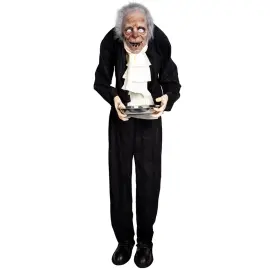 Animerad Kuslig Gammal Butler 153 cm