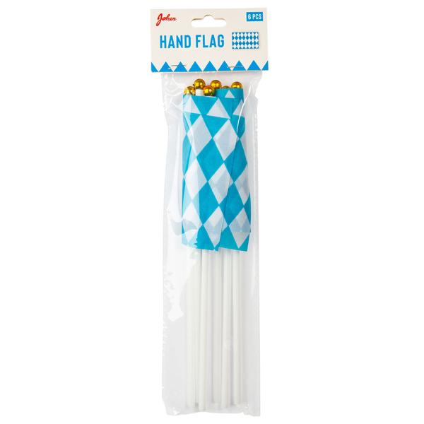 Oktoberfest Handflaggor Bayersk 6-pack