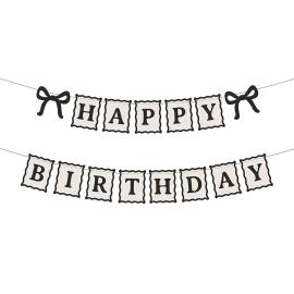 Happy Birthday Girlang med Rosetter 1 m