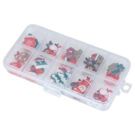 Självhäftande Julfigurer 20-pack