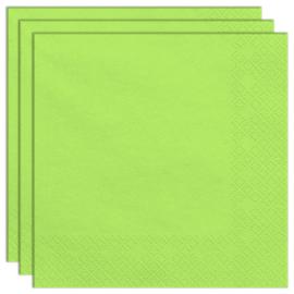 Pappersservetter Limegr&ouml;n 20-pack