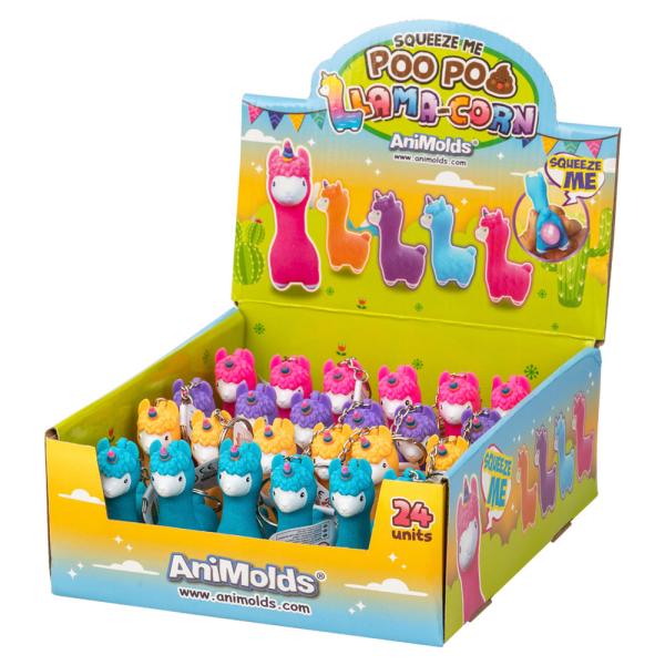 Poop Llamacorn Nyckelring