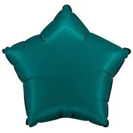 Folieballong Stjärna Satin Smaragdgrön