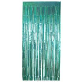 Party Draperi Skimrande Turkos 200x100 cm