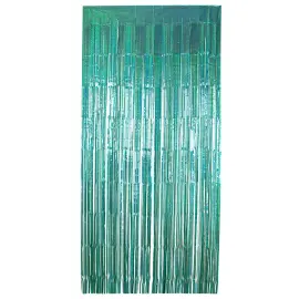 Party Draperi Skimrande Turkos 200x100 cm