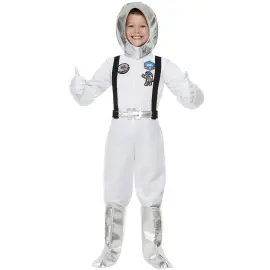 Astronaut Vit Maskeraddräkt Barn