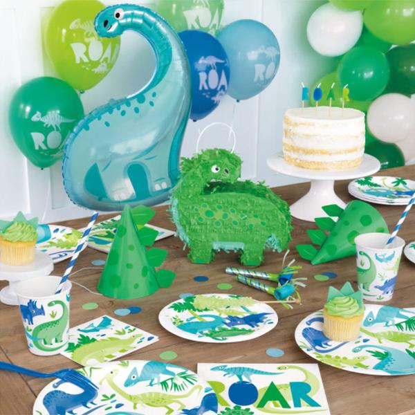 Dinosaurie Kalaspåsar Grön & Blå