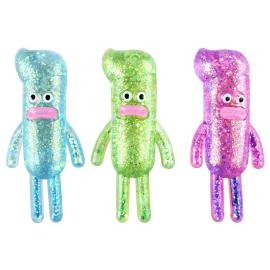 Squeeze Leksak Glittrig Figur 6 x 13 cm