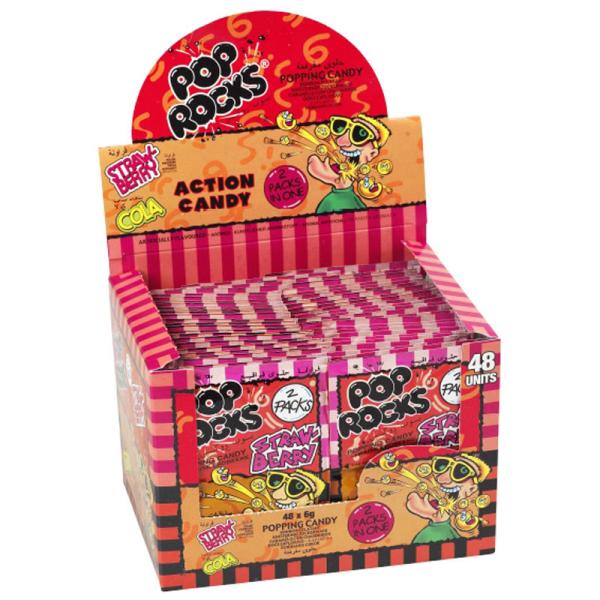 Pop Rocks Jordgubb och Cola