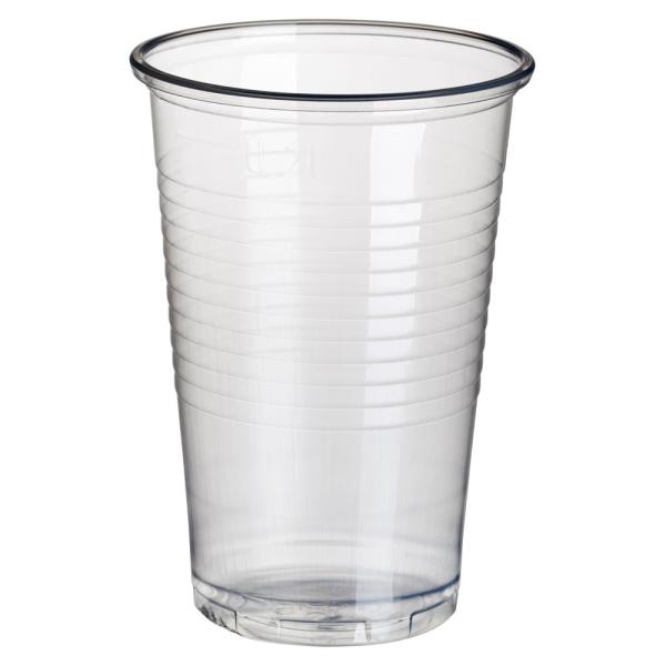 Transparenta Plastmuggar 20 cl 100-pack