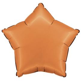 Folieballong Stjärna Satin Karamell