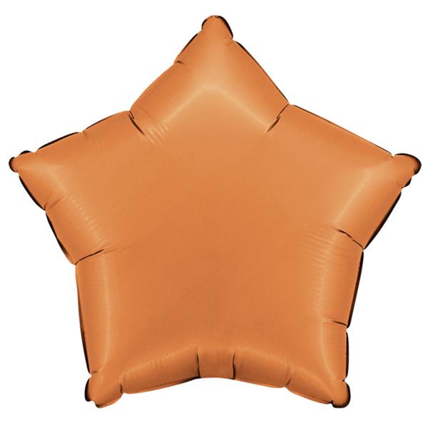 Folieballong Stjärna Satin Karamell