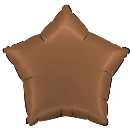 Folieballong Stjärna Satin Choklad