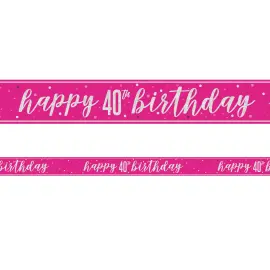 Happy 40th Birthday Girlang Cerise 2,74 m