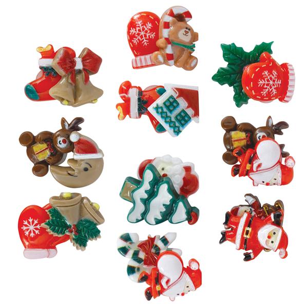 Självhäftande Julfigurer 20-pack