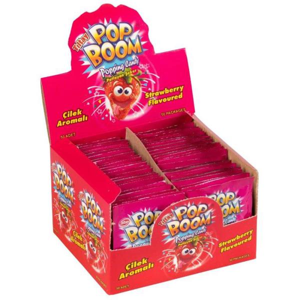 Poppande Godis Jordgubb