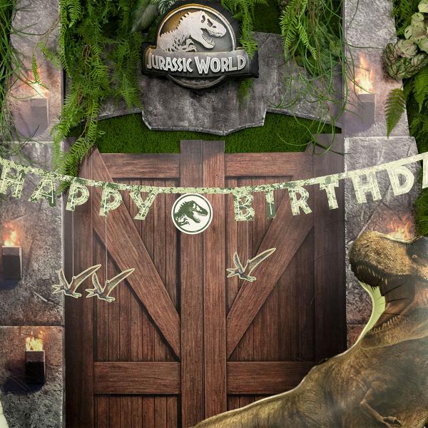 Jurassic World Happy Birthday Girlang 165 x 45 cm
