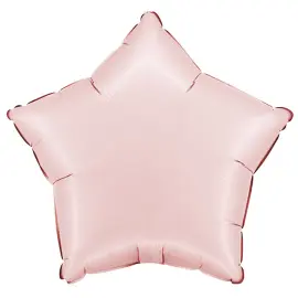 Folieballong Stjärna Satin Pastellrosa