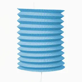 Papperslykta Cylinder Ljusblå